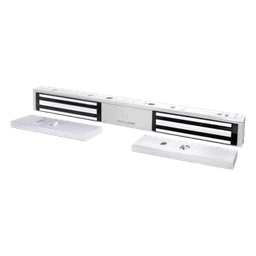 Chapa Magnética Doble 600 Lbs por Lado /  Led de Estado /  Libre de Magnetismo Residual / Sensor de Adherencia / UL