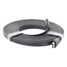 Cable HDMI 2.0 Plano de 5 Metros (16.40 Pies) / 4K@60Hz / HDR / 3D / HEC (Canal Ethernet HDMI) / ARC (Canal de Retorno de Audio) / Color Profundo de 48 Bits / Audio de 32 Canales / HDCP / Audio Dolby True HD 7.1 / 18 Gbps / EstaÑado y Triple Blindaje / A