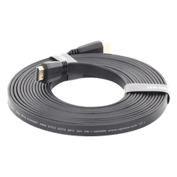 Cable HDMI 2.0 Plano de 5 Metros (16.40 Pies) / 4K@60Hz / HDR / 3D / HEC (Canal Ethernet HDMI) / ARC (Canal de Retorno de Audio) / Color Profundo de 48 Bits / Audio de 32 Canales / HDCP / Audio Dolby True HD 7.1 / 18 Gbps / EstaÑado y Triple Blindaje / A