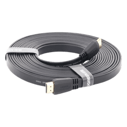Cable HDMI 2.0 Plano de 5 Metros (16.40 Pies) / 4K@60Hz / HDR / 3D / HEC (Canal Ethernet HDMI) / ARC (Canal de Retorno de Audio) / Color Profundo de 48 Bits / Audio de 32 Canales / HDCP / Audio Dolby True HD 7.1 / 18 Gbps / EstaÑado y Triple Blindaje / A