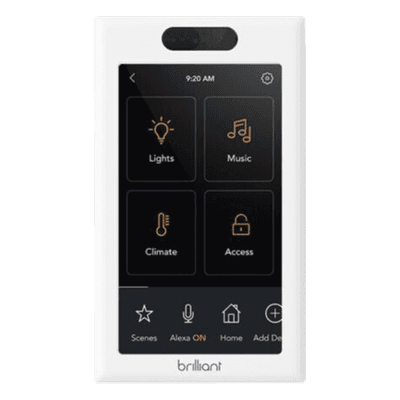 Control de iluminación touch desde su pantalla en pared