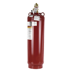 Cilindro con válvula de 350 lb de capacidad para sistema de extinción de agente limpio, con indicador de nivel de líquido, compatible con Kidde ECS-500 y ECS-500 Marine