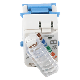 Jack Ultramax Cat6a, Utp, Tipo Keystone, Color Azul, Punch Down