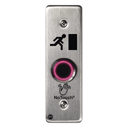 Interruptor IR NoTouch® de Acero Inoxidable, Montaje Delgado, Caja Posterior, Símbolo de puerta