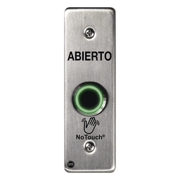 Botón de Salida NoTouch / Sensor IR / Acero Inoxidable 304 / Contacto Seco / LED Dual / Montaje Delgado 0.26"