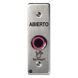 Botón de Salida NoTouch / Sensor IR / Acero Inoxidable 304 / Contacto Seco / LED Dual / Montaje Delgado 0.26"