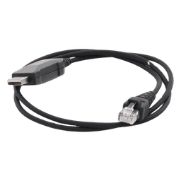 Cable Programador USB / Conector USB-A a RJ45 / Longitud 1 m (3.3 ft) / Compatible Windows 98 a Server 2022 / PU Negro Alta Durabilidad