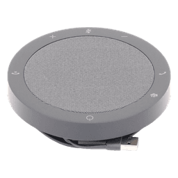 Altavoz de Conferencia / 4 Micrófonos MEMS / Alcance 2.3 m (7.5 ft) / Sala hasta 4.5 x 4.5 m (14.76 x 14.76 ft) / Cancelación de Eco Acústico / USB-C