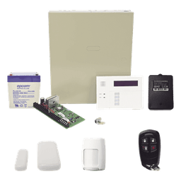 Kit de alarma inalámbrico con panel VISTA-48, teclado 6160RF, contactos magnéticos, sensor PIR y control remoto