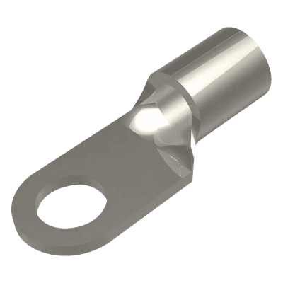 Terminal de Anillo / 6 AWG / Tornillo 1/4" / Cobre Electrolítico / Sin Aislamiento / 25 mm (82.0 ft) Longitud