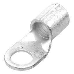 Terminal de Anillo / 6 AWG / Tornillo 1/4" / Cobre Electrolítico / Sin Aislamiento / 25 mm (82.0 ft) Longitud