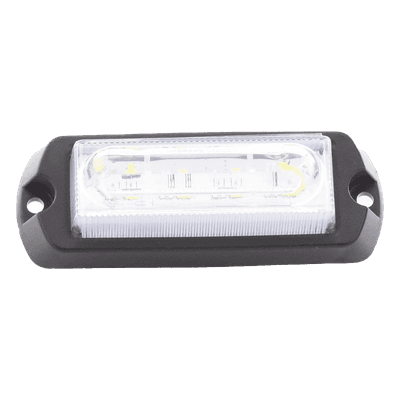 Luz de Advertencia LED / 8 LED Ultra Brillantes / 23 Patrones de Destello / 10-30 VDC / 1A Máx. / Wig Wag / Montaje Permanente