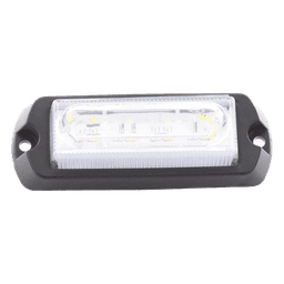 Luz de Advertencia LED / 8 LED Ultra Brillantes / 23 Patrones de Destello / 10-30 VDC / 1A Máx. / Wig Wag / Montaje Permanente