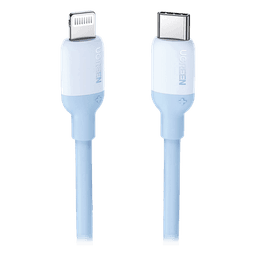 Cable USB-C a Lightning / Certificado MFi / 1 Metro / Adecuado para iPhone, iPad, iPod / Carga Rápida PD 20W /  Sincronización de Datos de hasta 480 Mbps / Goma de Silicona y  TPE. / Suave al Tacto / Color Navy Blue