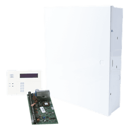 Panel híbrido intrusión / 8 zonas cableadas (15 con duplicación), ampliable a 48 / Teclado 6160RF / Compatible Total Connect