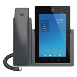 Teléfono IP Android 11, 16 líneas SIP con 16 cuentas, pantalla táctil  7", puertos Gigabit, Wi-Fi, Bluetooth, PoE, codec Opus, IPV4/IPV6 con gestión en la nube GDMS