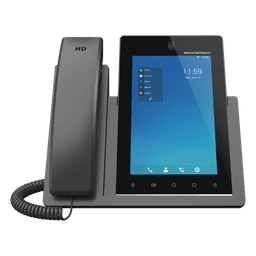 Teléfono IP Android 11, 16 líneas SIP con 16 cuentas, pantalla táctil  7", puertos Gigabit, Wi-Fi, Bluetooth, PoE, codec Opus, IPV4/IPV6 con gestión en la nube GDMS