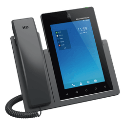 Teléfono IP Android 11, 16 líneas SIP con 16 cuentas, pantalla táctil  7", puertos Gigabit, Wi-Fi, Bluetooth, PoE, codec Opus, IPV4/IPV6 con gestión en la nube GDMS