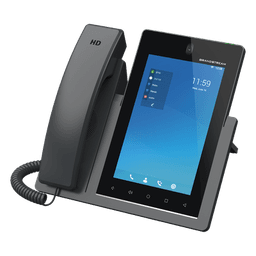 Teléfono IP Android 11, 16 líneas SIP con 16 cuentas, pantalla táctil  7", puertos Gigabit, Wi-Fi, Bluetooth, PoE, codec Opus, IPV4/IPV6 con gestión en la nube GDMS