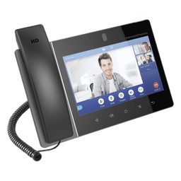 Teléfono IP Android 11, 16 líneas SIP con 16 cuentas, pantalla táctil  8", puertos Gigabit, Wi-Fi, Bluetooth, PoE, codec Opus, IPV4/IPV6 con gestión en la nube GDMS