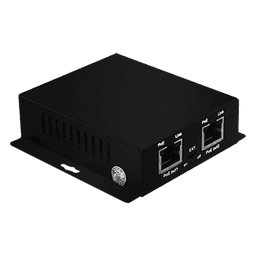 Inyector PoE Extenido Industrial / PoE 802.3 af/at Hasta 30W / Conexión plug and play / Alcance de hasta 250 metros / Aplicaciones CCTV / Alimentación PoE af/at o Vcc 37-57 Vcc