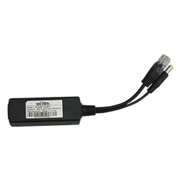 Splitter PoE WI-TEK / Entrada 802.3af/at hasta 30W / Salida 12 Vcc 2A (24W) / Para cámaras IP sin PoE