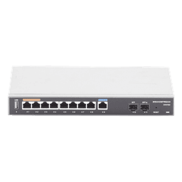 Router Gigabit VPN / Balanceador de cargas / 60,000 sesiones NAT /  9 puertos 10/100/1000 Mbps + 2 puertos SFP (WAN/LAN) / 1 puerto entrada PoE(af/at) / 2 puertos salida PoE (af/at) / Compatible con GWN Cloud.