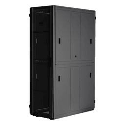 Gabinete FlexFusion™ XGL (Light) para Centros de Datos, 42 UR, 600 mm de Ancho, 1200 mm de Profundidad, Fabricado en Acero, Color Negro
