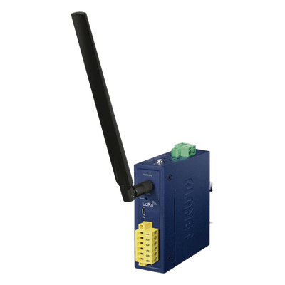 Controlador de Nodo Industrial / LoRaWAN / Modbus RS232+RS485 / IP30 / 9~48V DC 24V AC