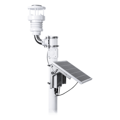 Estación Meteorológica LoRaWAN / Monitoreo Ambiental de Precisión / para BMS y Agricultura / Panel Solar / IP65-IP67
