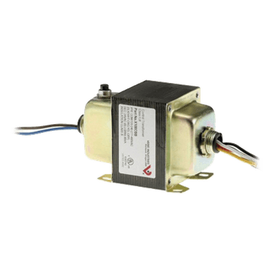 Transformador de control de 99 VA para HVAC y automatización de edificios, entrada multivoltaje 120/208/277/480 VAC a salida 24 VAC, con breaker integrado y montaje en placa