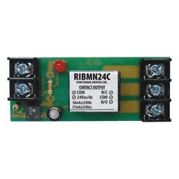 Relevador de control piloto SPDT de montaje en riel de 2.75 pulgadas, bobina 24 VAC/CD, contactos de 15 A
