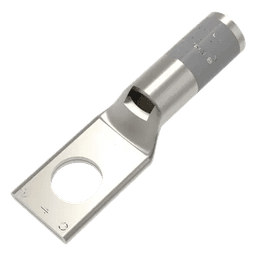 Zapata Terminal de Compresión BURNDY para Tornillo de 1/4" y Calibre 4 AWG / Barril Estándar.