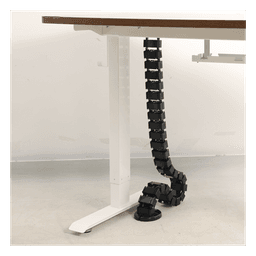 Portacable de Cadena / Organizador Vertical Articulado / 1200 mm (3.94 ft) de Longitud / ABS Plástico / Color Negro