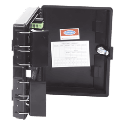 Caja de Empalme para Fibra Óptica / 24 Fusiones / 16 Puertos Drop FTTx / IP65 / Splitter 1x16 SC/APC / -40°C a +85°C