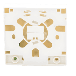 Roseta de Fibra Óptica / 86x86x25 mm / Acoplador SC/APC / IP30 / 4 Direcciones de Entrada