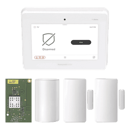 Kit panel de alarma todo en uno / pantalla táctil 7 pulgadas / tecnología SiX / sensor PIR / 2 contactos magnéticos / batería de respaldo
