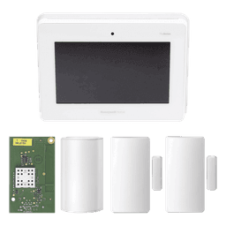 Kit panel de alarma todo en uno / pantalla táctil 7 pulgadas / tecnología SiX / sensor PIR / 2 contactos magnéticos / batería de respaldo