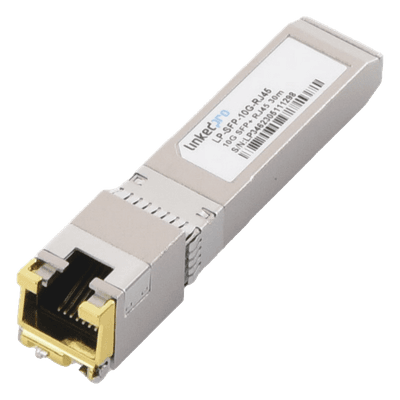 Transceptor Óptico SFP+ a RJ45 /10 Gbps / Conector RJ45 / 10GBASE-T / Distancia de hasta 30 m.