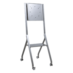 Soporte Móvil para Pantalla / Carga 100 kg (220 lbs) / 55" a 98" / VESA 400 x 400 mm / Superficie Antibacteriana / Base con Ruedas
