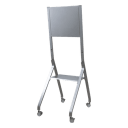 Soporte Móvil para Pantalla / Carga 100 kg (220 lbs) / 55" a 98" / VESA 400 x 400 mm / Superficie Antibacteriana / Base con Ruedas