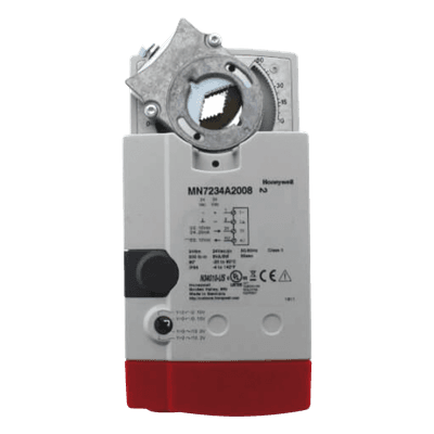 Actuador de acople directo / Sin retorno de resorte / Control modulante 24 Vac / 34 N·m (300 lb-in) / Retroalimentación 2-10 Vdc