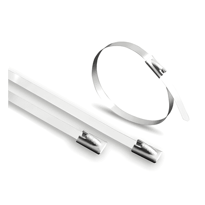Cincho de Acero Inoxidable, 4.6 x 360 mm  (100pzs) (4100-02000)
