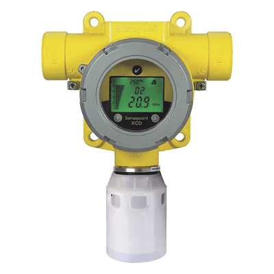 Detector fijo de gas industrial con sensor electroquímico de monóxido de carbono, salida 4-20 mA y Modbus, carcasa de aluminio IP66, certificado UL/c-UL/INMETRO