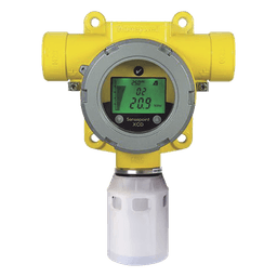 Detector fijo de gas industrial con sensor electroquímico de monóxido de carbono, salida 4-20 mA y Modbus, carcasa de aluminio IP66, certificado UL/c-UL/INMETRO