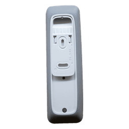 Control remoto 1 canal para motores de persiana Somfy con señal inalámbrica, instrucciones: sube, baja y detener, con posición favorita programada.