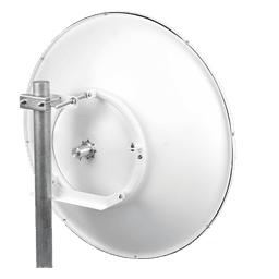 Antena Direccional / 5.9-7.2 GHz / Ganancia Ajustable 30-32 dBi / Polarización Dual 45° y 90° / 90 cm (2.95 ft) / Resistencia Viento 124.2 km/h (77.2 mph)