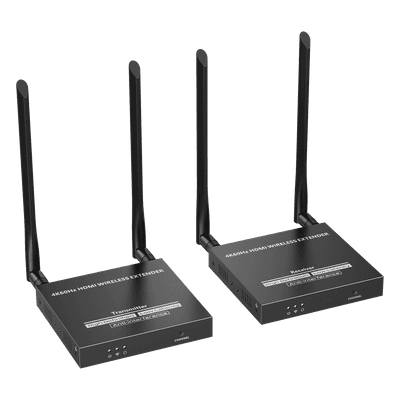 Extensor HDMI Inalámbrico / 4K@60Hz / Transmisión 50 m (164 ft) / Banda 5.1-5.2 GHz / HDMI 2.0 / HDCP 2.2 / Latencia 130-180ms