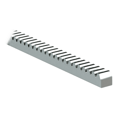 Cremallera Cuadrada / 22 x 22 mm / Módulo 6 / 3000 kgf / Acero Galvanizado / Tramos 1 m (3.3 ft)