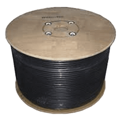 Carrete de Cable Coaxial de Baja Perdida WILSONRG11 Tipo RG11. 75 Ohm de Impedancia. 152.4 Metros (500 Pies)